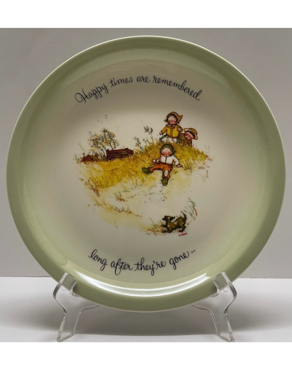 Holly Hobbie American Greetings Collector's Edition Plate Happy Times Vintage